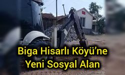Biga Hisarlı Köyü’ne Yeni Sosyal Alan