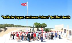 Çanakkale'de "Gelibolu Seyyar Jandarma Taburu" Şehitleri Anıldı
