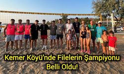 Kemer Köyü’nde Filelerin Şampiyonu Belli Oldu!