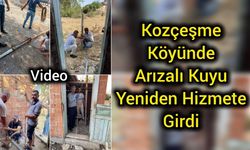 Arızalı Kuyu Yenilendi, Kozçeşme Köyü Rahat Bir Nefes Aldı