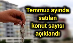 Temmuz ayında satılan konut sayısı açıklandı