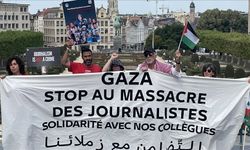 Uluslararası gazeteciler İsrail'in Gazze'de meslektaşlarını katletmesini protesto etti