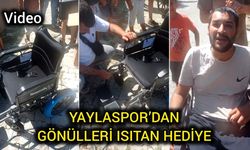 Biga’da örnek davranış: Engelli gence elektrikli sandalye hediyesi