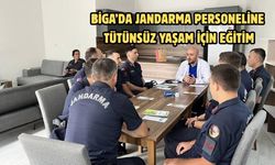 Biga’da jandarma personeline tütünsüz yaşam için eğitim