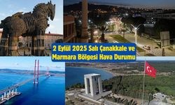 2 Eylül 2025 Salı Çanakkale ve Marmara Bölgesi Hava Durumu
