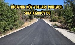 Biga'nın köy yolları parladı: Sıra Ağaköy’de