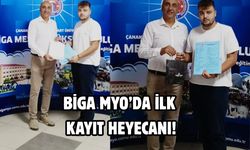 Biga MYO’da İlk Kayıt Heyecanı!