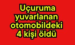 Uçuruma yuvarlanan otomobildeki 4 kişi öldü