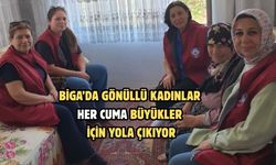 Biga’da gönüllü kadınlar her cuma büyükler için yola çıkıyor