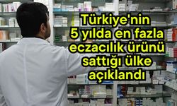 Türkiye'nin  5 yılda en fazla eczacılık ürünü sattığı ülke açıklandı