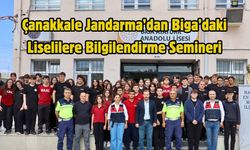 Çanakkale Jandarma’dan Biga’daki Liselilere Bilgilendirme Semineri