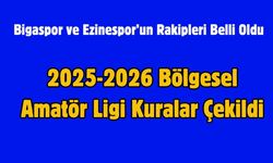 Çanakkale - Bigaspor ve Ezinespor’un Rakipleri Belli Oldu