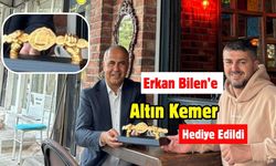 Erkan Bilen’e Altın Kemer Hediye Edildi