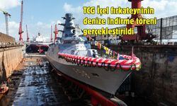 TCG İçel fırkateyninin denize indirme töreni gerçekleştirildi