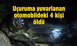 Uçuruma yuvarlanan otomobildeki 4 kişi öldü