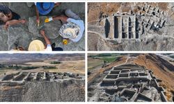 Savaşlarda kullanılan sapan taşları bulundu