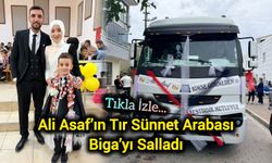 Ali Asaf’ın Tır Sünnet Arabası Biga’yı Salladı