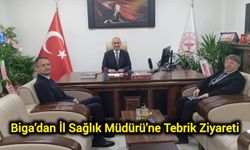 Biga’dan İl Sağlık Müdürü’ne Tebrik Ziyareti