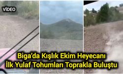 Biga’da Kışlık Ekim Heyecanı: İlk Yulaf Tohumları Toprakla Buluştu