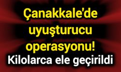 Çanakkale'de zehirli madde operasyonu!