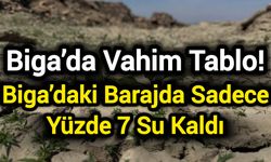 Biga’da Vahim Tablo: Biga’daki Barajda Sadece Yüzde 7 Su Kaldı