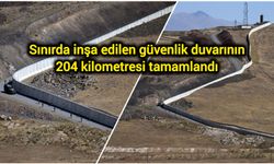 Sınıra inşa edilen güvenlik duvarının 204 kilometresi tamamlandı