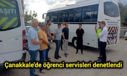 Çanakkale'de öğrenci servisleri denetlendi