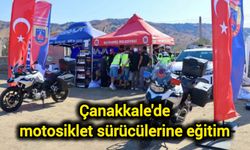 Çanakkale'de motosiklet sürücülerine eğitim