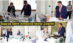 Biga’da Şehit Annesine Moral Ziyareti