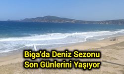 Biga Sahillerinde Son Günler: Deniz Tek Tük Tercih Ediliyor