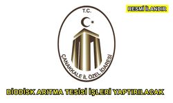 Biodisk Arıtma Tesisi İşleri Yaptırılacak