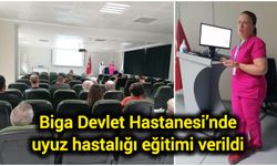 Biga Devlet Hastanesi’nde uyuz hastalığı eğitimi verildi