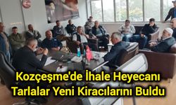 Kozçeşme'de İhale Heyecanı: Tarlalar Yeni Kiracılarını Buldu