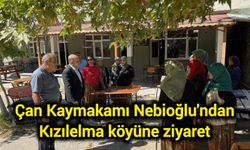 Kaymakam Nebioğlu'ndan Kızılelma köyüne ziyaret