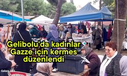 Gelibolu'da kadınlar Gazze için kermes düzenlendi