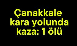 Çanakkale kara yolunda kaza: 1 ölü