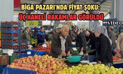 Biga Pazarı’nda fiyat şoku: Üç haneli rakamlar görüldü