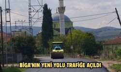 Biga’nın yeni yolu trafiğe açıldı