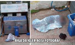 Biga’da içleri acıtan görüntü: Sokakta yaşam mücadelesi