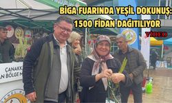 Biga Fuarında Yeşil Dokunuş: 1500 Fidan Dağıtılıyor