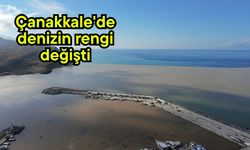 Çanakkale'de denizin rengi değişti