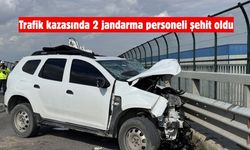 Trafik kazasında 2 jandarma personeli şehit oldu