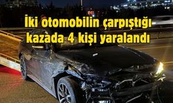İki otomobilin çarpıştığı kazada 4 kişi yaralandı