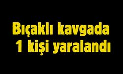 Bıçaklı kavgada 1 kişi yaralandı