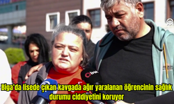 Biga’da lisede çıkan kavgada ağır yaralanan öğrencinin sağlık durumu ciddiyetini koruyor (Video)