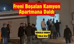 Freni Boşalan Kamyon Apartmana Daldı
