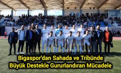 Bigaspor’dan Sahada ve Tribünde Büyük Destekle Gururlandıran Mücadele
