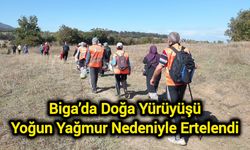 Biga’da Doğa Yürüyüşü Yoğun Yağmur Nedeniyle Ertelendi