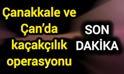 Çanakkale ve Çan’da kaçakçılık operasyonu