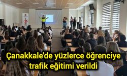 Çanakkale'de yüzlerce öğrenciye trafik eğitimi verildi